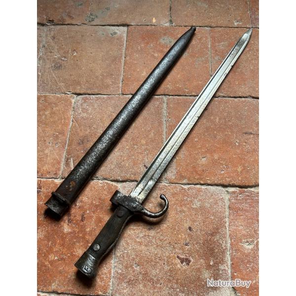 Ba�onnette fran�aise Berthier 1892 2eme type - WW1 (5)