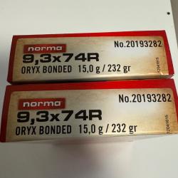 2 bo&icirc;tes Norma 9,3X74R