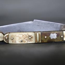 Petit couteau navaja - Espagne, Toledo, 2nde moiti&eacute; 19&egrave;me si&egrave;cle