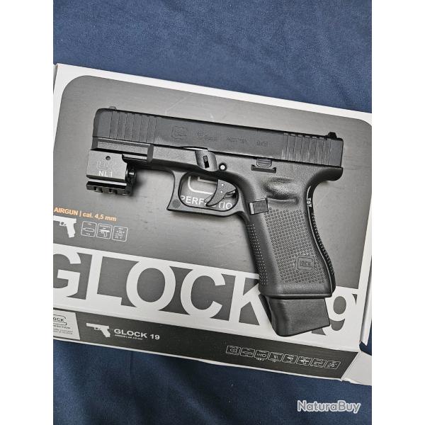Glock 19 Gen 5 Umarex 4.5mm BB avec laser