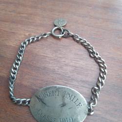 Plaque d identit&eacute; militaire class&eacute; 1919