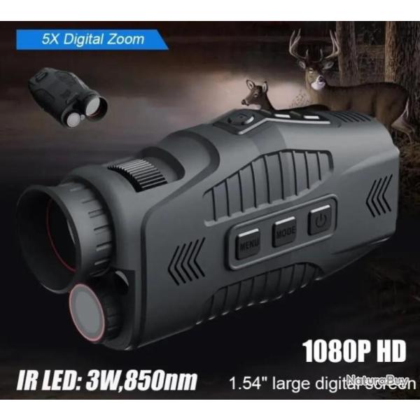 Monoculaire Vision Nocturne Infrarouge Photo Vid�o Num�rique 300m - Chasse - LIVRAISON GRATUITE