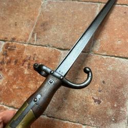 Ba&iuml;onnette fran&ccedil;aise Gras 1874 - WW1 (2)