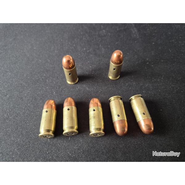 7 cartouches neutralis� 45 ACP Ex. pour pistolet colt 1911 US Prorerty ARMY, Governement, Gold Cup