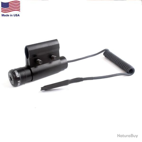 Pointeur Laser Canon + Interrupteur D�port� + R�glage D�rive - Hauteur - Max Cal 12 Chasse