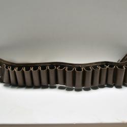 Cartouchi&egrave;re ceinture cuir pour calibre 12