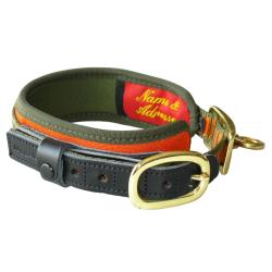 Collier Deluxe (Mod&egrave;le: M - Orange/olive)