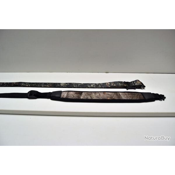 Lot n�6 de 2 bretelles en cordura et n�opr�ne pour carabine