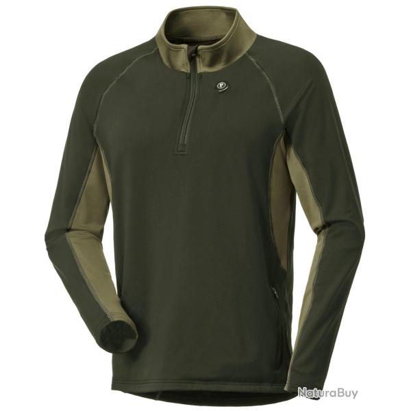 T-shirt � manches longues chauffant (Couleur: Vert, Taille: XL)