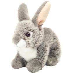 Peluche lapin couch&eacute;, 18 cm