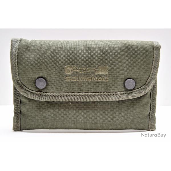 Cartouchi�re de ceinture pour munitions ray�es en toile et cordura verte Solognac