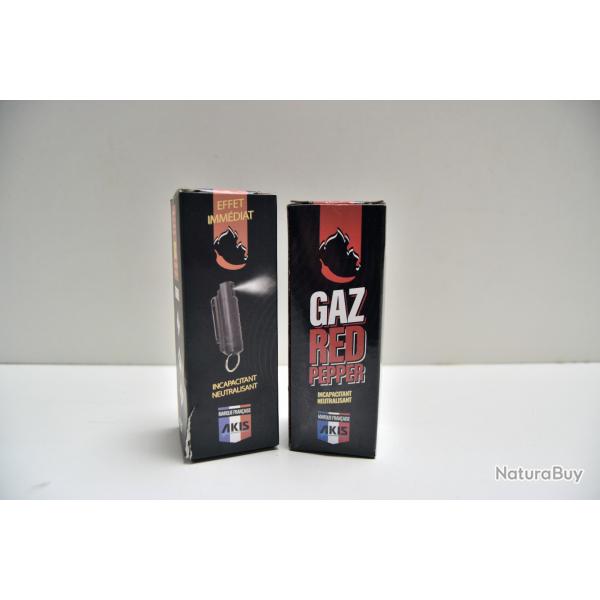 Lot de 2 sprays au poivre AKIS 50ml + porte cl� AKIS 20ml