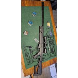 Carabine a plomb Hatsan air tact 6.35 calibre 25 + lunette et plomb. Excellent &eacute;tat !!!
