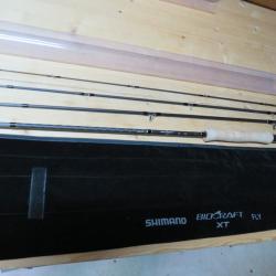 Canne a mouche Shimano Biocraft XT Saltwater 9 pieds soie 7 ETAT TOTALEMENT NEUF