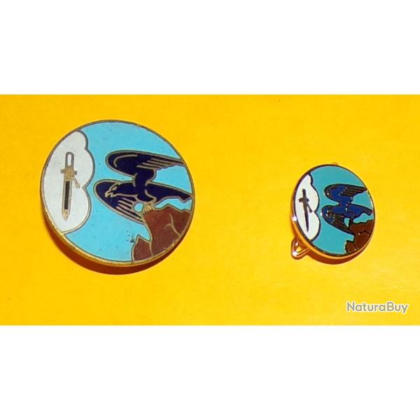 Ecole Militaire de l'Air, SALON, rond, dos guilloch�, pastille lisse AVEC SA REDUCTION ,rondache ble