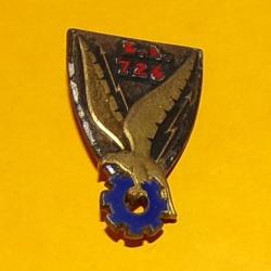 Base Ecole, sigle B.A. 726, NIMES, dos guilloch&eacute; , FABRICANT DRAGO PARIS  ,  HOMOLOGATION 591 , BON