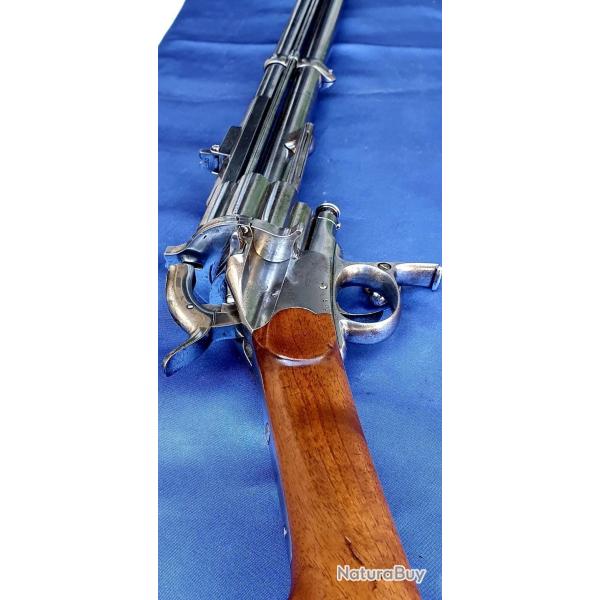 REVOLVER CARBINE LEMAT 450 CF PIECE UNIQUE EN EUROPE DANS UN �TAT MUS�E VOIR ET LIRE PHOTOS !!!!!