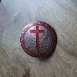 &eacute;mail broche antique O crux ave spes unica