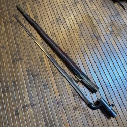 RARE BAIONNETTE MARTINI-ENFIELD M-1895 R&Eacute;VOLTE ARABE POIN&Ccedil;ON EMPIRE OTTOMAN ETAT SUPERBE !