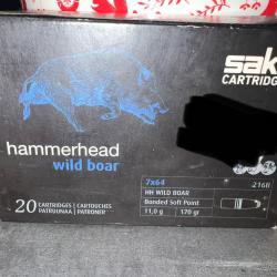 Balle Sako 7x64 170 grain 11,0g