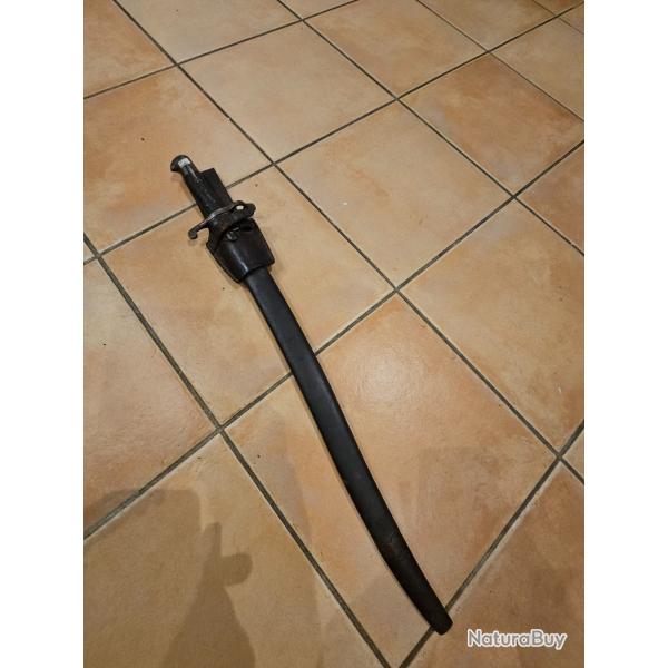 Sabre us enfield anglais civil war s�cession am�ricain guerre fouille yatagan 1856 porte fourreau