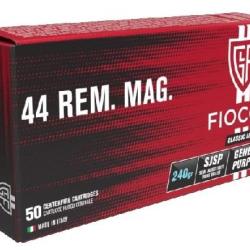 BOITE DE 50 CARTOUCHES FIOCCHI CAL.44REM MAG SJSP SOFT POINT 240GR