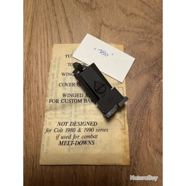 Hausse Bomar et guidon .180 pour Colt 1911