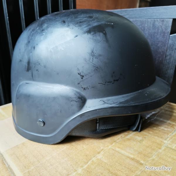 Casque Militaire Britannique Noir MK7 British Army UK Cadet Helmet Bump Cap