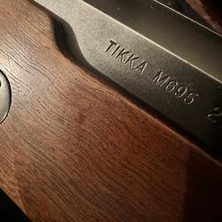 Carabine a verrou Tikka M695, cal 300 win mag, canon 51 cm Bon &eacute;tat sans lunettes+charg 4+1