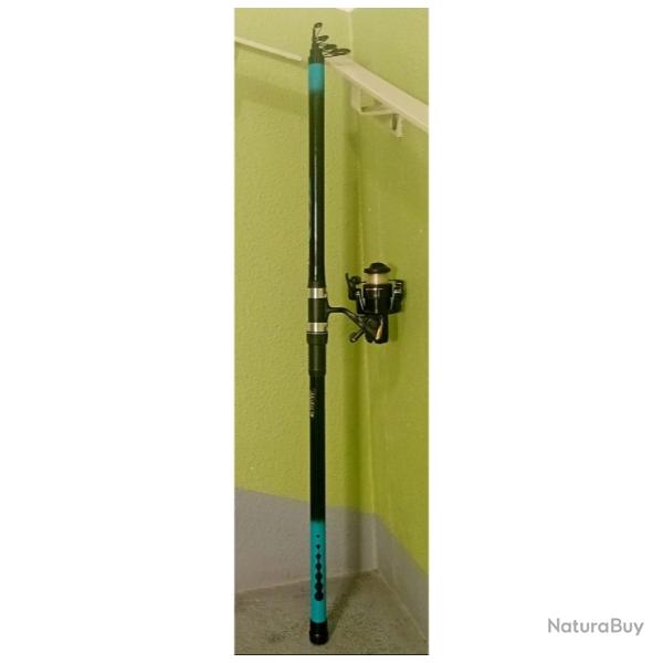 Daiwa top moulinet + grande et puissante (plomb 100gr OK) canne. Rempli de fil = pr�t � p�cher