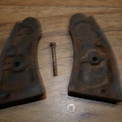 Plaquettes de Revolver 1892 Espagnol Orb&eacute;a type S&W