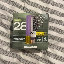 L100 BP - cal 12 - BJ 28gr Acier - Plomb de 4