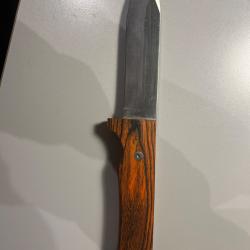 Dague - manche bois - lame inox