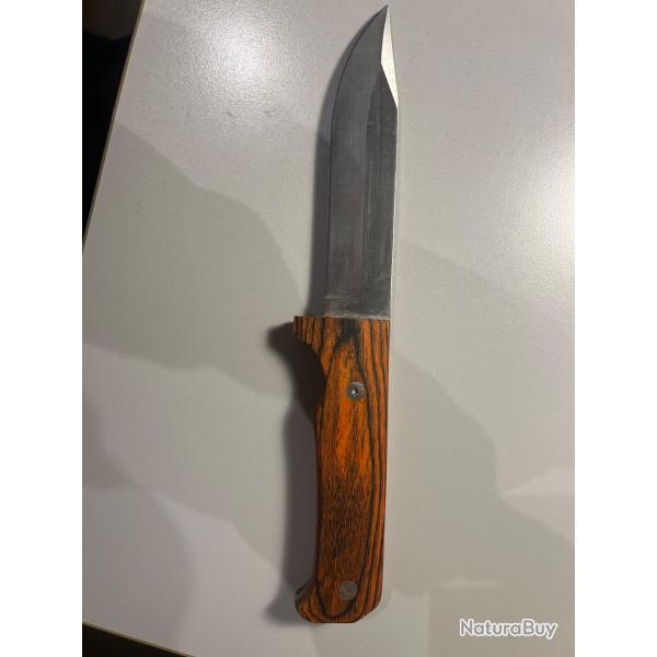 Dague - manche bois - lame inox