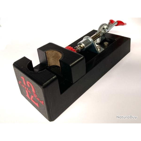 Dispositif de blocage douilles pour rechargement calibre 12 (autres calibres possibles). N�6