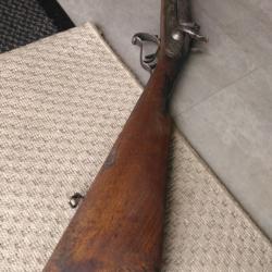 Fusil &agrave; percussion poudre ancien