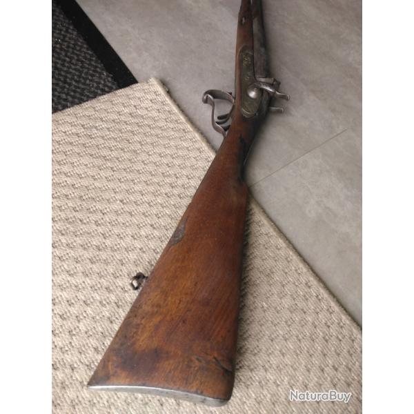 Fusil � percussion poudre ancien