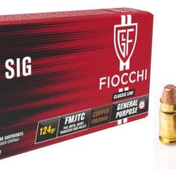 FIOCCHI cal.357 SIG FMJ TC 1 boite de 50 munitions