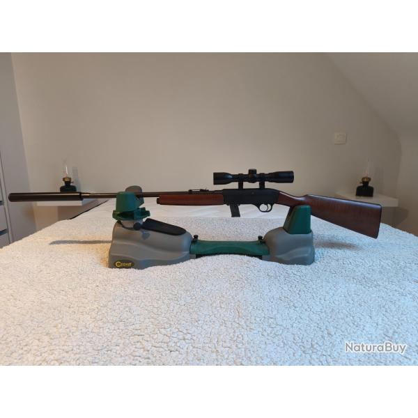 carabine Gevarm semi-automatique 22LR + silencieux + lunette 4X32 Cat B