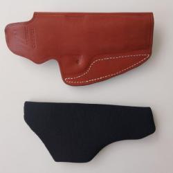 DESTOCKAGE Etui Holster pour Pistolet Cuir V&eacute;ritable Marron COLT 1911 Droitier Livraison Gratuite