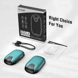 Chauffe-Mains Rechargeable USB 2 en 1 Magn&eacute;tique Portable 3 Modes Chauffage R&eacute;glables Randonn&eacute;e