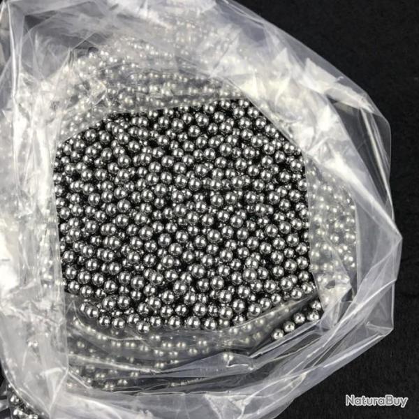 Lot de 100 Billes d'Acier 6mm Fronde Lance Pierre ou Airsoft Pistolet