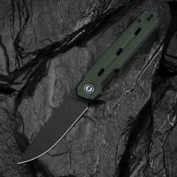 Couteau CIVIVI Navo Lame Acier Nitro-V Manche Micarta Green Liner Lock IKBS CIVC25015A2