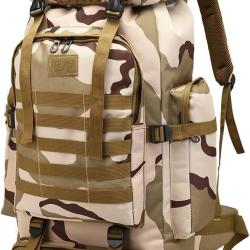 Sac &agrave; dos 80L Militaire Tactique Grande Capacit&eacute; Imperm&eacute;able Oxford 800D Syst&egrave;me Molle