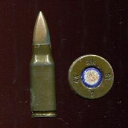7.92 x 33 kurz Sturmgewehr - Allemagne 1944 - balle cuivre - marquage : ak 44