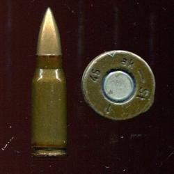 7.92 x 33 kurz Sturmgewehr - Allemagne 1945 - balle cuivre - marquage tardif 1945 : ak 45