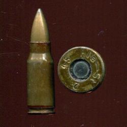 7.92 x 33 kurz Sturmgewehr - Allemagne 1945 - balle cuivre - marquage tardif 1945 : hla 45