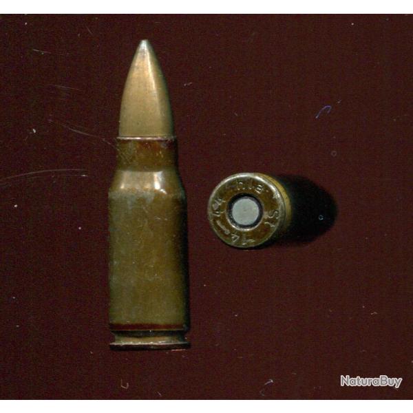 7.92 x 33 kurz Sturmgewehr - Allemagne 1944 - balle cuivre - marquage : hla 44