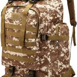 Sac &agrave; dos 80L Tactique Militaire Grande Capacit&eacute; Imperm&eacute;able Oxford 800D Chasse Randonn&eacute;e Escalade