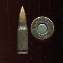 7.92 x 33 kurz Sturmgewehr - Allemagne 1944 - balle cuivre - marquage : oxo 44